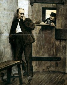 Alfred Dreyfus in prison, 1895