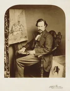 Alfred Elmore, RA, c1857. Creator: William Henry Lake Price