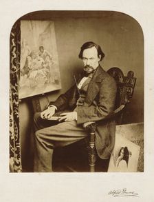 Alfred Elmore, RA, c1857. Creator: William Henry Lake Price