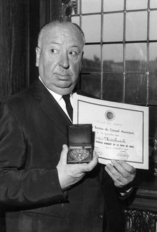 Alfred Hitchcock, British-born American film director, 1960. Creator: Unknown
