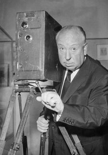 Alfred Hitchcock, British-born American film director, 20th century. Creator: Unknown
