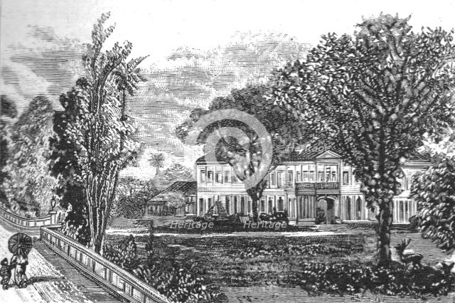 ''Alfred House, Colombo, The Town Residence of Lady de Soysa', 1891. Creator: LK van Dort.