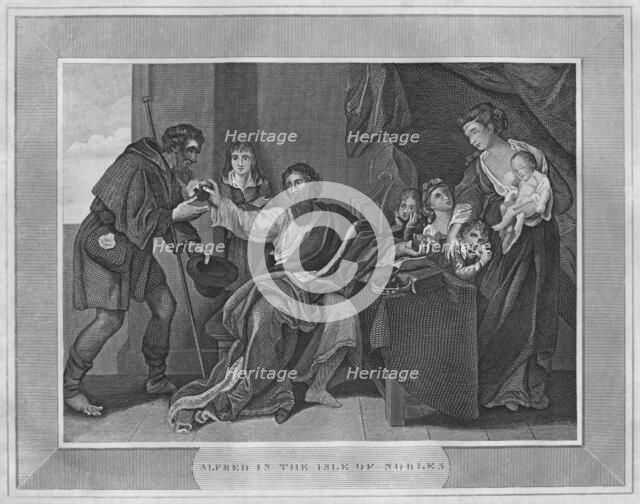 'Alfred in the Isle of Nobles', 1838. Artist: Unknown.