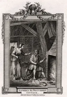 Alfred in the Neat-Herd's Cottage 1776. Artist: I Hall