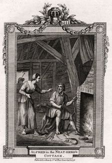 Alfred in the Neat-Herd's Cottage 1776. Artist: I Hall