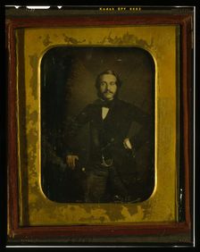 Alfred Jones, three-quarter-length portrait, standing, between 1850 and 1855. Creator: Frederick De Bourg Richards