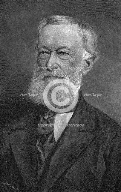 Alfred Krupp, German industrialist and armaments manufacturer, 1886. Creator: Unknown.
