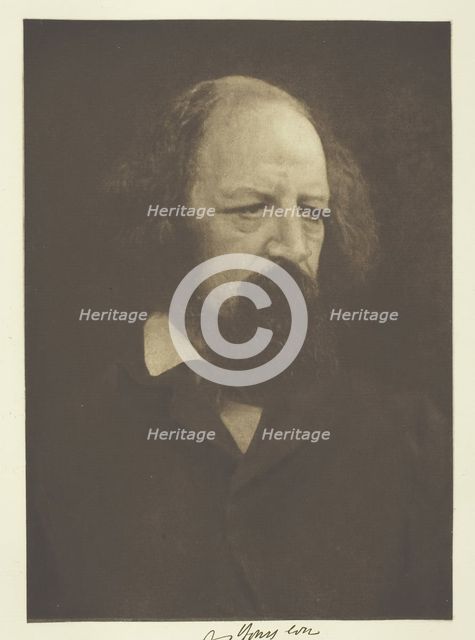 Alfred, Lord Tennyson, 1866, printed c. 1893. Creator: Julia Margaret Cameron.