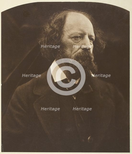 Alfred, Lord Tennyson, 1869, printed 1875. Creator: Julia Margaret Cameron.