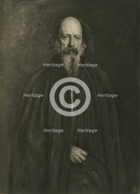 'Alfred Lord Tennyson', 1881, (1908).  Creator: Emery Walker.
