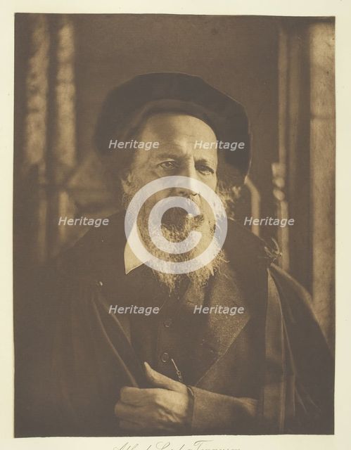 Alfred, Lord Tennyson, 1888, printed c. 1893. Creator: Henry Herschel Hay Cameron.