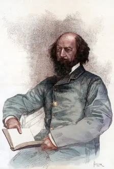 Alfred Lord Tennyson (1809-1892), English poet, 1884.Artist: Amedee Forestier