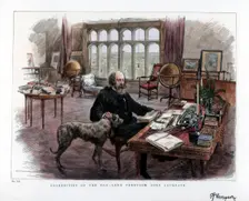 Alfred Lord Tennyson (1809-1892), poet laureate, 1884.Artist: Roberts