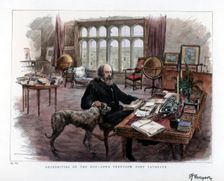 Alfred Lord Tennyson (1809-1892), poet laureate, 1884.Artist: Roberts