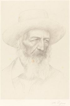 Alfred, Lord Tennyson. Creator: Alphonse Legros