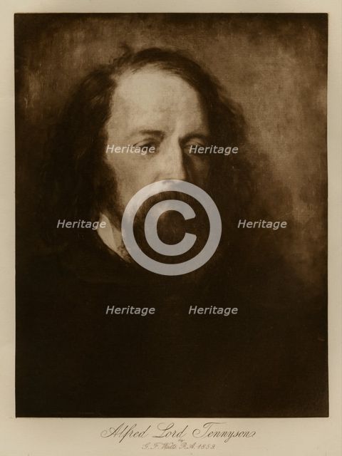 Alfred Lord Tennyson by G. F. Watts, R.A., 1859.  Creator: Henry Herschel Hay Cameron.