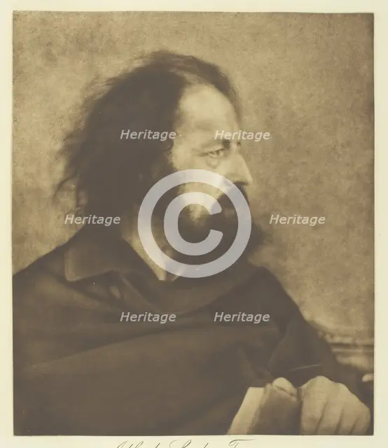 Alfred, Lord Tennyson (Dirty Monk), 1865, printed c. 1893. Creator: Julia Margaret Cameron.