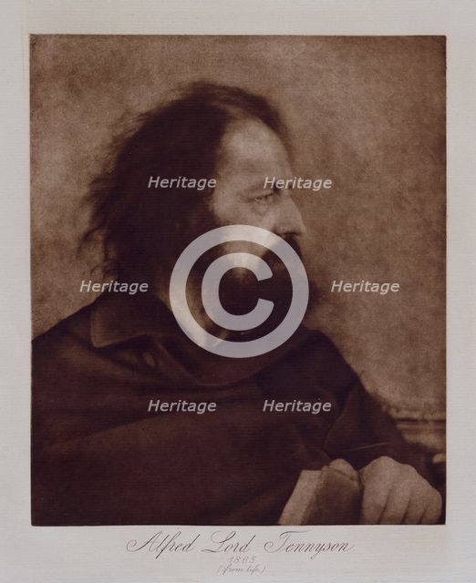 Alfred, Lord Tennyson (from life), 1865.  Creator: Julia Margaret Cameron.