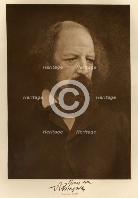 Alfred, Lord Tennyson (from life), 1866.  Creator: Julia Margaret Cameron.