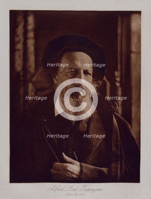 Alfred Lord Tennyson (from life), c1888.  Creator: Henry Herschel Hay Cameron.