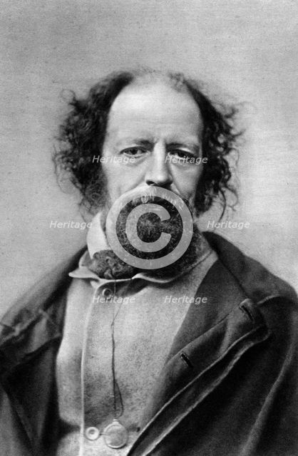 Alfred, Lord Tennyson, Poet Laureate of the United Kingdom, c1867.Artist: London Stereoscopic & Photographic Co