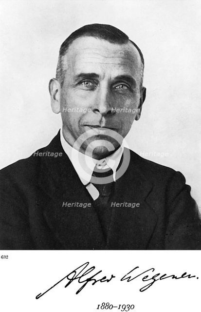 Alfred Lothar Wegener, German geophysicist and meteorologist. Creator: Unknown.