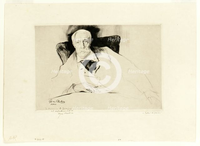 Alfred Stevens, 1900. Creator: Edgar Chahine.