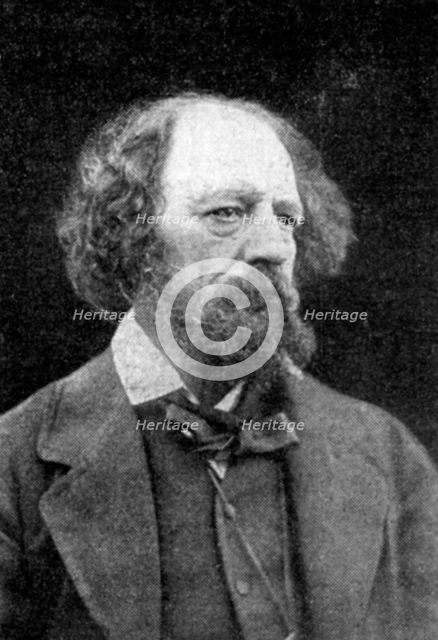 Alfred Tennyson, 1st Baron Tennyson, English poet, c1880. Artist: Unknown