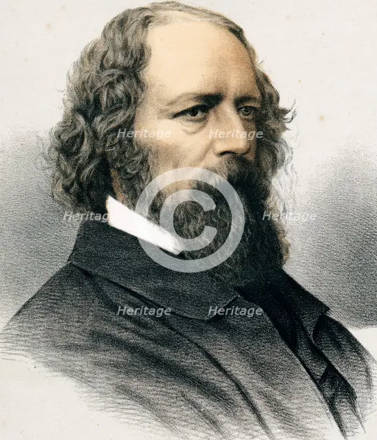 Alfred Tennyson, 1st Baron Tennyson, English poet, c1880. Artist: Unknown