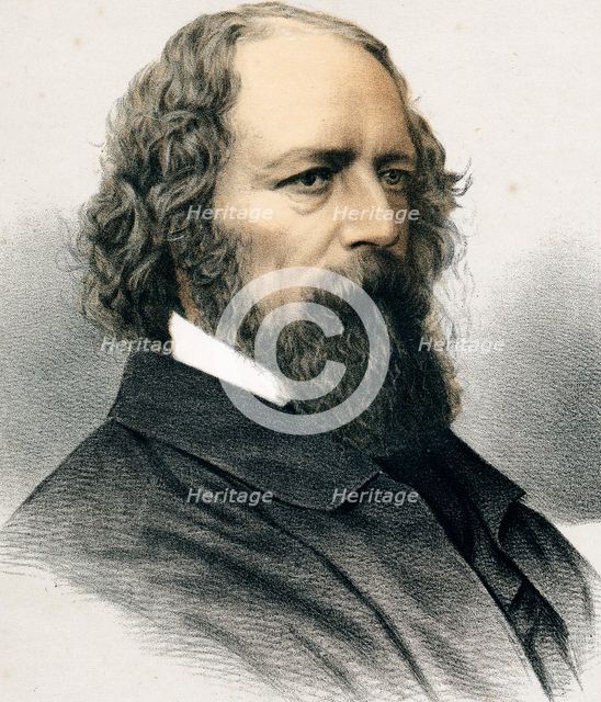 Alfred Tennyson, 1st Baron Tennyson, English poet, c1880. Artist: Unknown