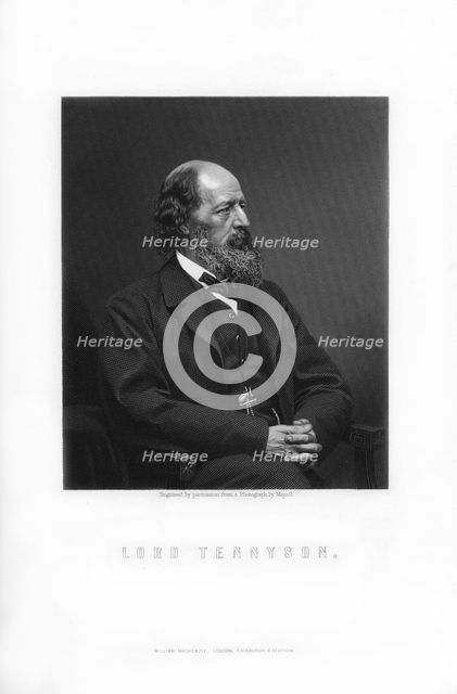 Alfred Tennyson, 1st Baron Tennyson, Poet Laureate of the United Kingdom, (1899). Artist: Unknown