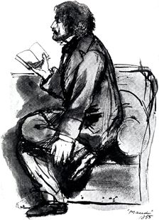 Alfred Tennyson, lst Baron Tennyson (1809-1892), English poet, 1855