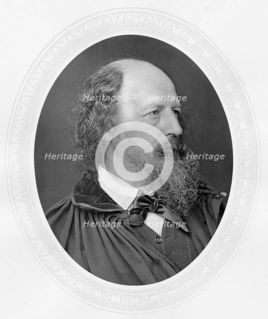 Alfred Tennyson, lst Baron Tennyson (1809-1893) English poet, c1880. Artist: Unknown