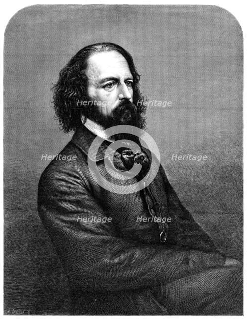 Alfred Tennyson, the Poet Laureate, 1864. Creator: Mason Jackson.