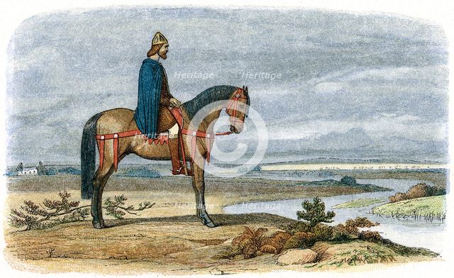 Alfred the Great (849-899), Anglo-Saxon king of Wessex from 871, 885 (1864). Artist: Unknown
