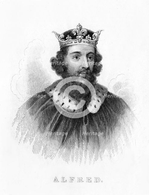 Alfred the Great, (19th century). Artist: Unknown