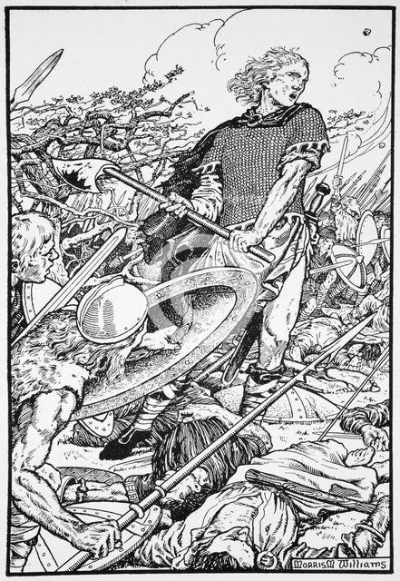 Alfred the Great at the Battle of Ashdown, 871 (1913). Creator: Morris Meredith Williams.