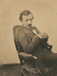Alfred Vernet, miniaturiste, 1853-1854. Creator: Nadar