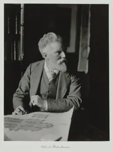 Alfred Waterhouse, RA, c1889-1891. Creator: Ralph W Robinson