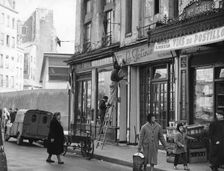 Algerian Jews shop attacked in Paris, 11 April 1958. Creator: Unknown