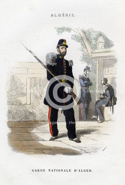 Algerian National Guard; French Army in Algeria. Artist: Dumont