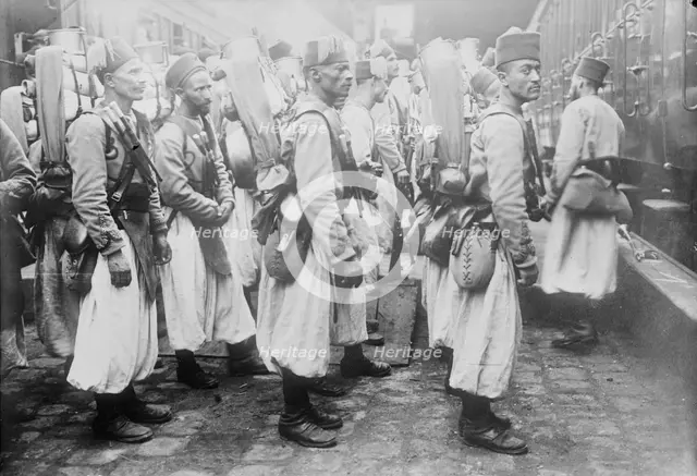 Algerian soldiers, between c1914 and c1915. Creator: Bain News Service.