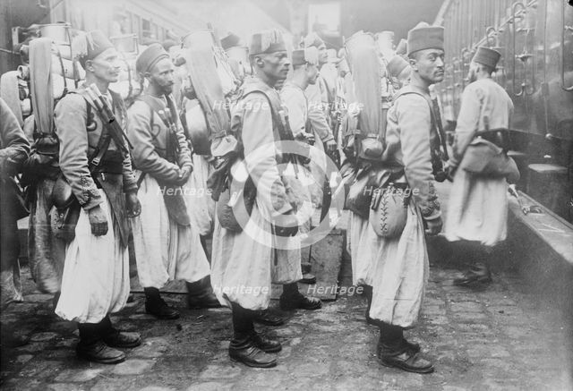 Algerian soldiers, between c1914 and c1915. Creator: Bain News Service.