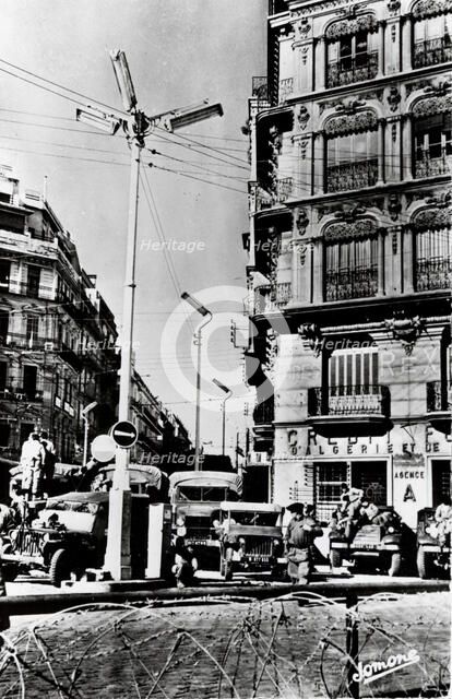 Algerian War of Independence, January 1960.  Artist: Anon