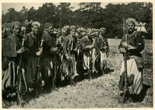 Algerian tirailleurs known as Turcos First World War, 1915, (c1920). Creator: Unknown