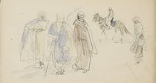 Algerians in traditional costume, 1922. Creator: Marius Bauer