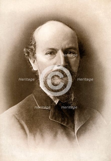 Algernon Charles Swinburne, Victorian era English poet, 1909.Artist: Elliott & Fry