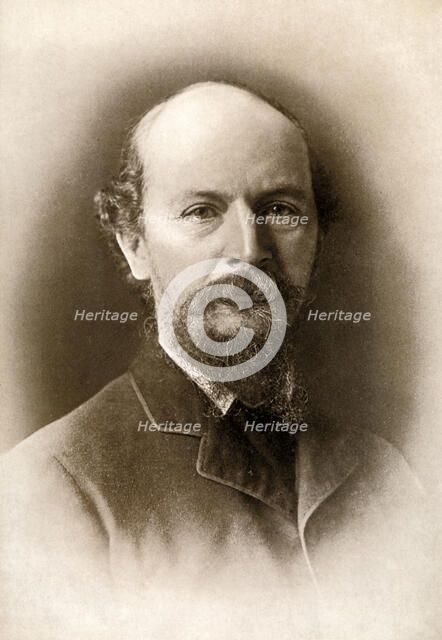 Algernon Charles Swinburne, Victorian era English poet, 1909.Artist: Elliott & Fry