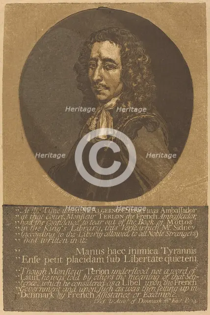 Algernon Sidney. Creator: John Baptist Jackson.
