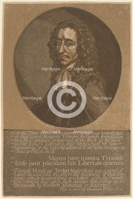 Algernon Sidney. Creator: John Baptist Jackson.